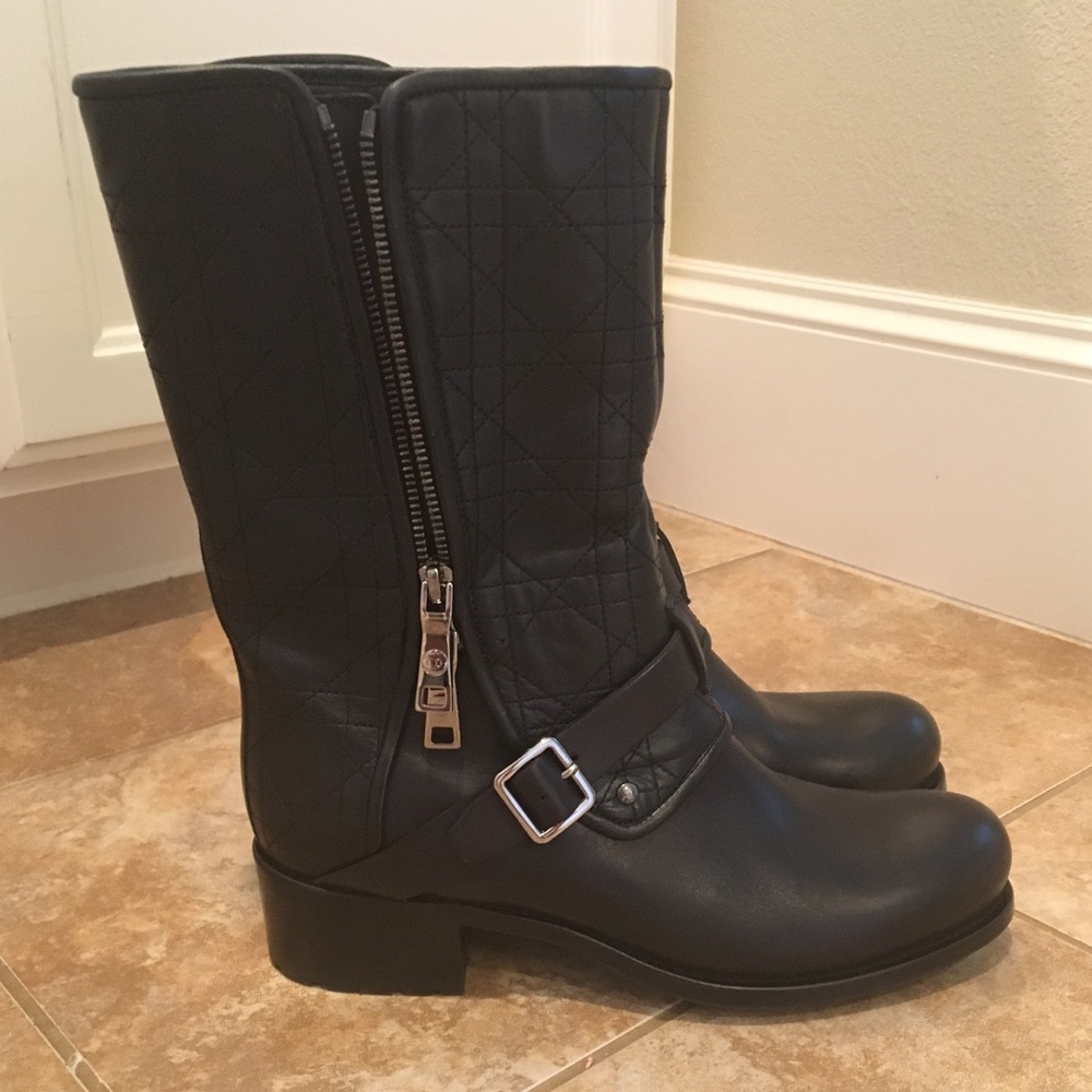 Dior Cannage Moto boots 💝